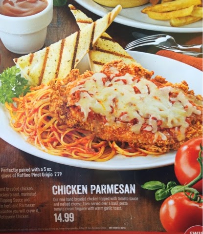 swiss chalet chicken parmesan review