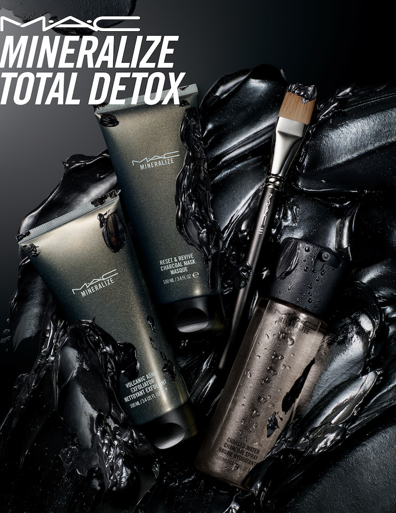mac charged water charcoal spray review