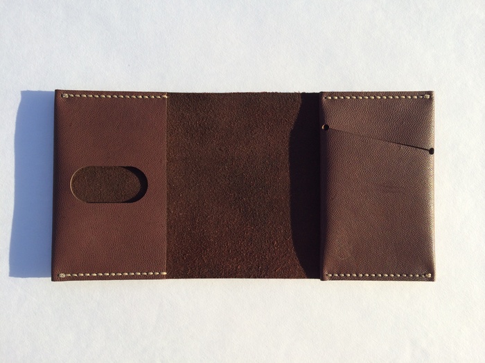 thread and leather wrap wallet review