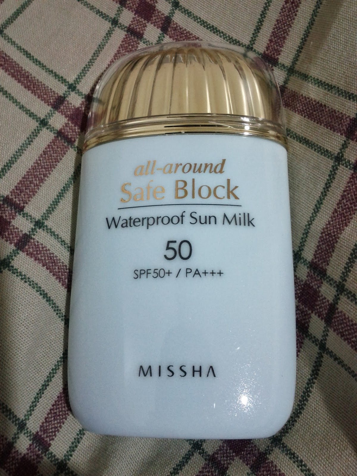 missha waterproof sun milk review