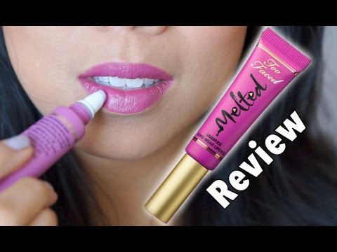 too faced melted liquid lipstick review